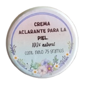 Crema aclarante para la piel.