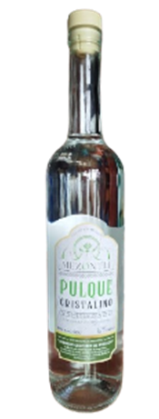 Destilado de pulque cristalino